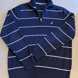 🏖Nautica Men's Small Lightweight 1/4 Zip Sweater